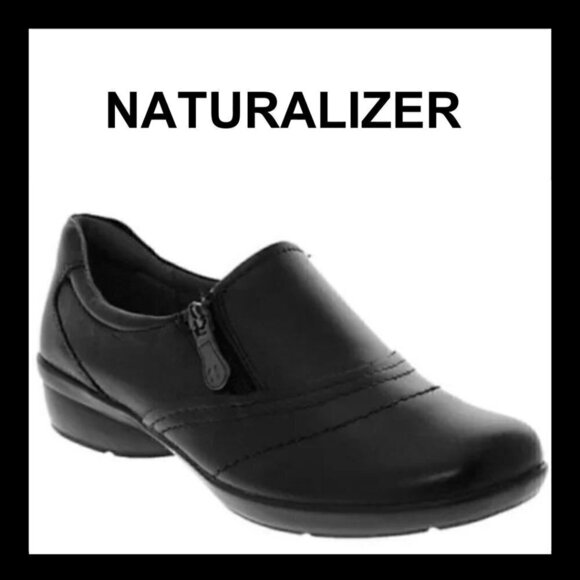 NWOB NATURALIZER Clarissa black leather comfort shoes - Picture 1 of 11